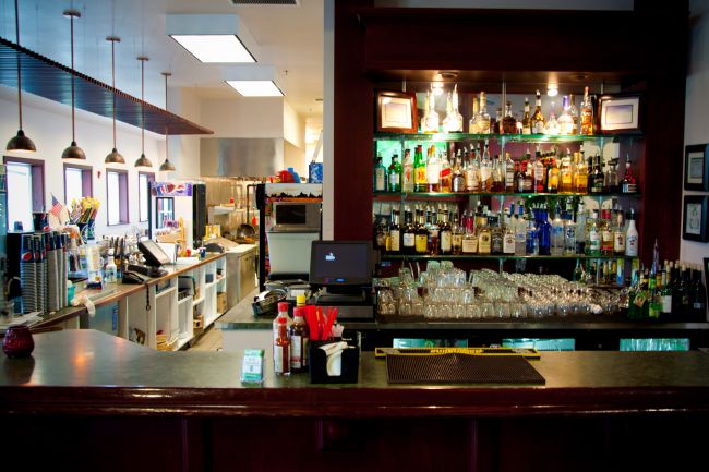 View of bar in restaurant